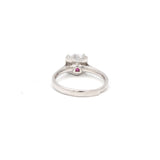 Round Cubic Zircon Stone 925 Sterling Silver Ring