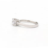 Round Cubic Zircon Stone 925 Sterling Silver Ring