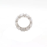 925 Sterling Silver Rectangle Shaped Cubic Zircon Stone Ring