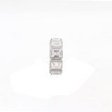925 Sterling Silver Rectangle Shaped Cubic Zircon Stone Ring