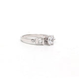Round Shaped Cubic Zircon Stone 925 Sterling Silver Ring