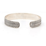 Designer Silver Oxidised Adjustable Bracelet