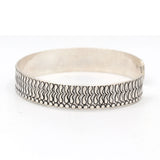 Designer Silver Oxidised Adjustable Bracelet