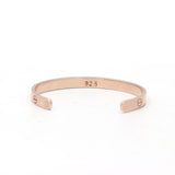 925 Sterling Silver Adjustable Rose Gold Plated Bracelet