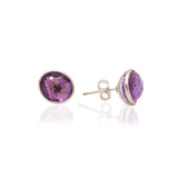 Purple Amethyst Gemstone Earring