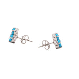 Silver Turquoise Gemstone Earring