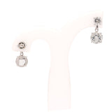 925 Sterling Silver Drop Dangle Natural White Topaz Gemstone Earring