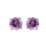 Natural Amethyst Gemstone Earring