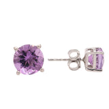 Natural Amethyst Gemstone Earring