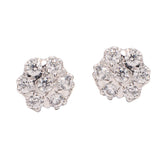 Flower Shape Cubic Zirconia Earring