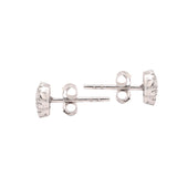 Flower Shape Cubic Zirconia Earring