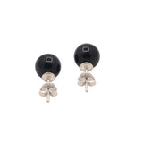 Round Black Onyx Gemstone Earring