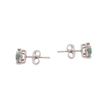 925 Sterling Silver Natural Oval Shaped Mystic Topaz Gemstone Stud Earring