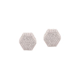 Hexagon Shape Cubic Zirconia Earring
