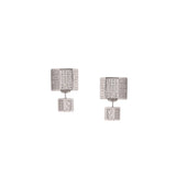 Hexagon Shape Cubic Zirconia Earring