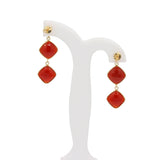 Carnelian Gold Plated Earring