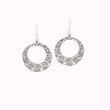 OM Style Silver Earring