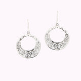 OM Style Silver Earring