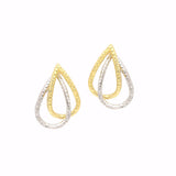 Hammered Gold Plated Earring