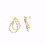 Hammered Gold Plated Earring