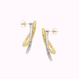 Hammered Gold Plated Earring
