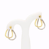 Hammered Gold Plated Earring