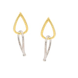 Hammered Gold Plated Earring