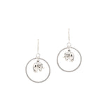 925 Sterling Silver Elephant Shaped Drop Earring