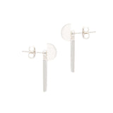 Square Shape Silver Earring