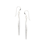 Engraved Design Silver Earring