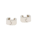 Solid Silver Designer Earring Stud