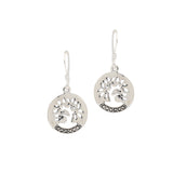 925 Sterling Silver Tree Engraved Designer Drop Earring