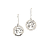 925 Sterling Silver Tree Engraved Designer Drop Earring