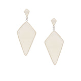 Silver Chalcedony Gemstone Earring