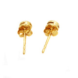 Buy Round Shaped 9 Carat Gold Diamond Stud Earring