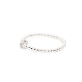 Designer Silver CZ Bangle Bracelet