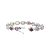 Multi Gemstone & Cubic Zirconia Bracelet
