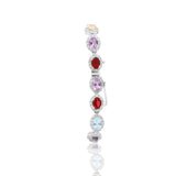 Multi Gemstone & Cubic Zirconia Bracelet