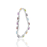 Multi Gemstone & Cubic Zirconia Bracelet