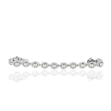 Green Amethyst & CZ Stone Bracelet
