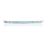 925 Silver Blue Topaz Gemstone Bracelet