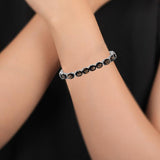 925 Silver Oval Smoky Topaz Gemstone Bracelet
