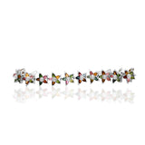 Star Shape Multi Sapphire Gemstone Bracelet
