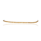 Natural Golden Citrine Gemstone 925 Silver Bracelet
