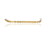 925 Solid Silver Citrine Gemstone Bracelet