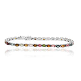Designer Tourmaline Gemstone Silver Bracelet
