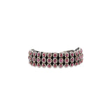 925 Silver Ruby & Diamond Thread Bracelet