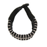 Natural Diamond Silver Thread Bracelet