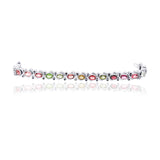 925 Silver Multi Gemstone Bracelet