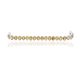 Designer Citrine Gemstone Solid Silver Bracelet